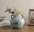 Approx.6 Inches Subtle Blue and White Vase with Two Decorative Handles