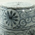 Approx.17 Inches Subtle Blue and White Garden Stool With Flower Motif