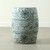 Approx.17 Inches Subtle Blue and White Garden Stool With Flower Motif