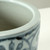 Approx.8 Inches Subtle Blue and White Planter With Flower Motif