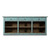Approx. 92" Wide Three Drawers Counter Table Distressed Blue