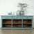 Approx. 92" Wide Three Drawers Counter Table Distressed Blue