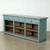 Approx. 92" Wide Three Drawers Counter Table Distressed Blue