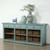 Approx. 92" Wide Three Drawers Counter Table Distressed Blue