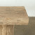 Approx. 58 Inches Long Vintage Solid Log Console Natural Wood Tone