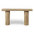 Approx. 58 Inches Long Vintage Solid Log Console Natural Wood Tone