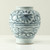 Approx.11 Inches Subtle Blue and White Vase with Flower Motif