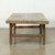 Vintage Coffee Table 51.2Wx26.4Dx16.5H Walnut Wood Top Weathered Natural