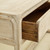 63"Ming Console Table With 3 Drawers-Weathered Whitewash