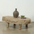 Live Edge Vintage Coffee Table Weathered Natural Oak 50x26x15.3H