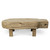 Live Edge Vintage Coffee Table Weathered Natural Oak 50x26x15.3H