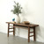 Approx. 78" Long 18" Deep Vintage Console Table Weathered Natural Elm Wood