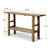Approx. 59.8" Long 13.8"Deep Console with Shelf, Weathered Natural