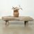 Vintage Live-Edge Slab Coffee Table 57" Wide and 24" Deep Weathered Natural