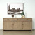 Approx. 79" Rustic Natural Wood Sideboard–3 Drawers & 3 Doors Weathered Natural