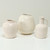 Approx. 9" H Off White Ceramic Vase with Two Handles