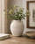 Approx. 9" H Off White Ceramic Vase with Two Handles