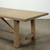130" Long 40" Deep Capri Dining Table with Crossed Legs Weathered Natural
