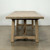 130" Long 40" Deep Capri Dining Table with Crossed Legs Weathered Natural