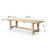 110" Long 36" Deep Capri Dining Table Weathered Natural