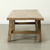 Vintage Coffee Table 63x23.6x17.7H Weathered Natural Fruitwood