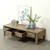 66 Inches Wide Coffee Table with Four Drawers Weathered Natural