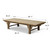 Vintage Extra Large Coffee Table 82.7W35.8D18.5H Weathered Natural