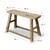 Approx. 30.3" Wide 18.7" Deep Vintage Accent Table Weathered Natural