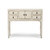 39" Long Four Drawers Console Table Antique Off White