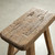 Approx. 15.4" Wide 7.9" Deep Vintage Bar Stool with Weathered Natural