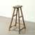 Approx. 15.4" Wide 7.9" Deep Vintage Bar Stool with Weathered Natural