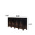 Approx.98" Long 19" Deep Four Door Sideboard Distressed Black