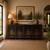 Approx.98" Long 19" Deep Four Door Sideboard Distressed Black