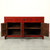 Antique sideboard 61x16x35H with red lacquer