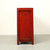 Antique sideboard 61x16x35H with red lacquer
