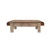 Four Drawers Coffee Table with Rattan Top Weathered Gray