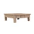 Four Drawers Coffee Table with Rattan Top Weathered Gray
