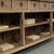 Approx. 104" Wide Vintage Sideboard with 6 Drawers Weathered Natural