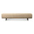 Approx 72-78 Inches Long 14-16 Inches Deep Vintage Timber Block Bench with Metal Stand