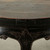 Antique Half Round Table 39.0x19.7x33.9H with Original Black Lacquer