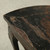 Antique Half Round Table 39.0x19.7x33.9H with Original Black Lacquer