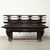 Elmwood Bench with Distressed Black 71.3x17.7x40.6H