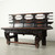 Elmwood Bench with Distressed Black 71.3x17.7x40.6H