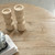 Approx.42.9 Inches Round Vintage Coffee Table Weathered Natural