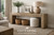 Approx. 103" Como Waterfall Console – Premium Aged Reclaimed Pine, Weathered Natural Finish