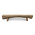 Approx. 93.7" W 14.2"D Live Edge Slab Bench Table Weathered Natural
