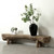 Approx. 93.7" W 14.2"D Live Edge Slab Bench Table Weathered Natural