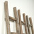 Vintage Wood Ladder Weathered Grey  22x3.9x78.7H