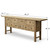 Approx. 93.3" Wide Vintage Sideboard with 10 Drawers Weathered Natural