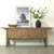 Approx. 93.3" Wide Vintage Sideboard with 10 Drawers Weathered Natural